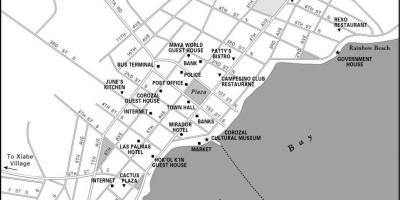 Kaart van corozal town Belize